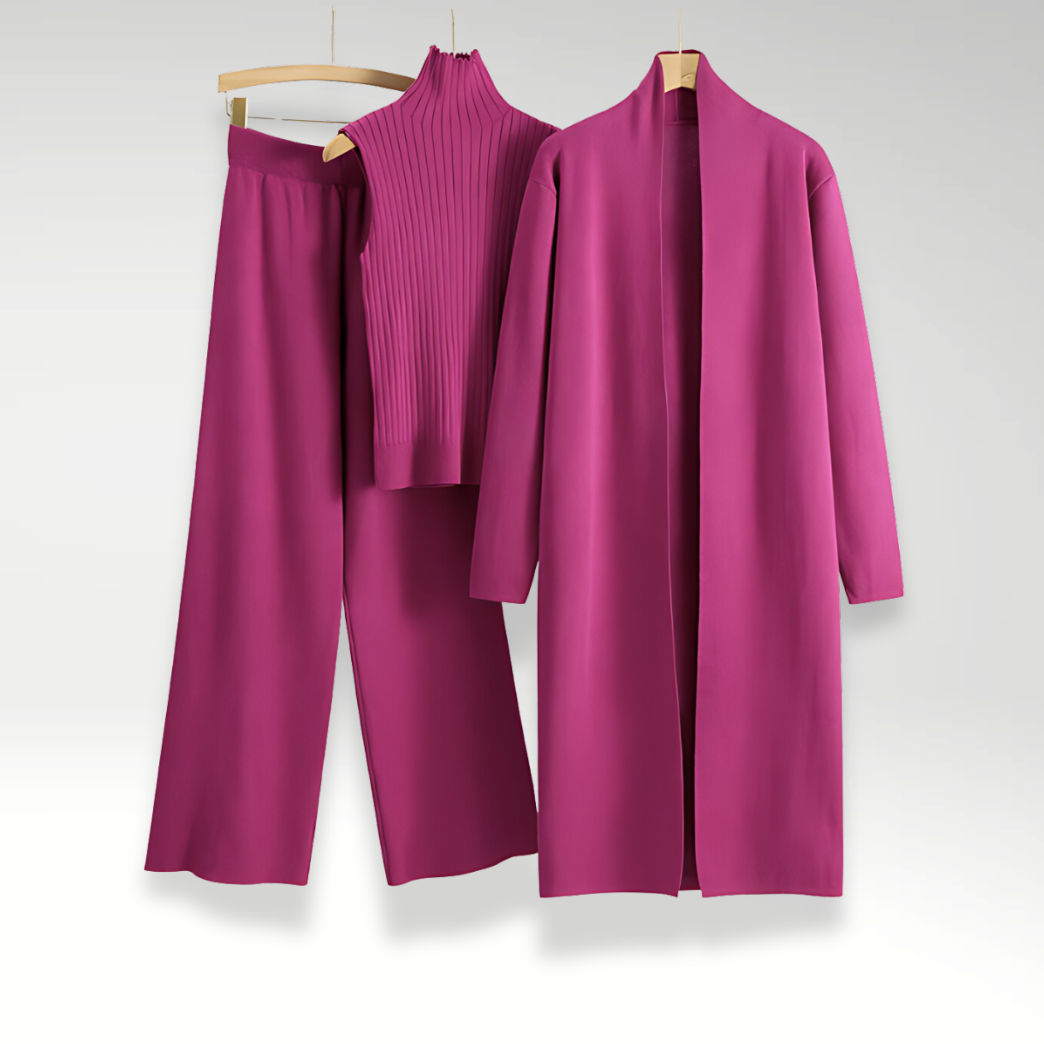 Beclaire™ | Ensemble trois pièces en maille Luxe